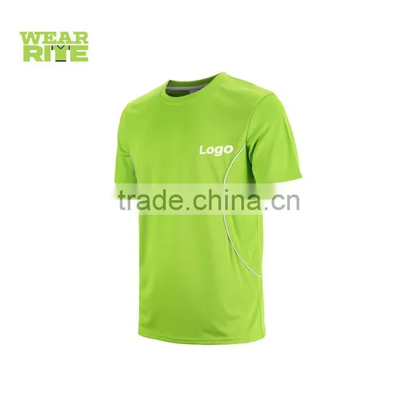 Logo Printing 100% Dry Fit Polyester Moisture Wicking T Shirt photo-5