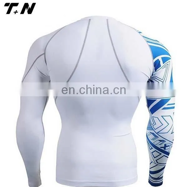 Custom Printed Lycra Compression Mma Bjj Rash Guard Rashguard photo-4