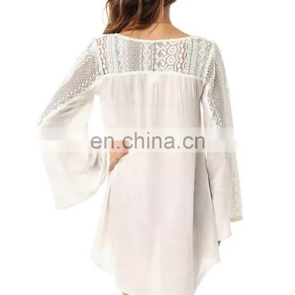 C2 Crochet Trim Cover-Up Ladies Beach Kaftan photo-2