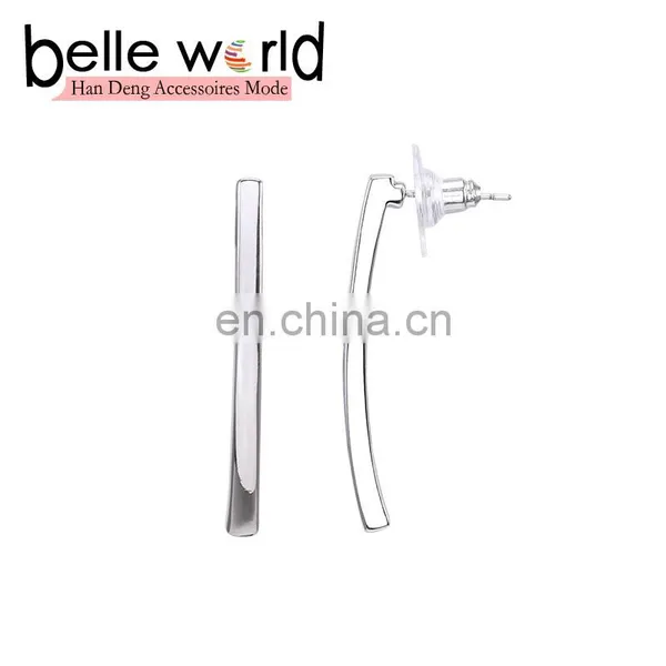 Wholesale Fashion Metal Women's Straight Wire Shape Earrings photo-4