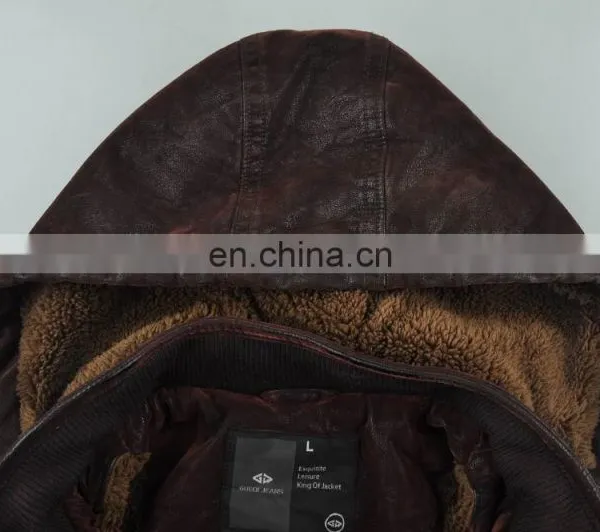 2015 Mens Oem Brand Fashion Leather Jackets With High Quality photo-4