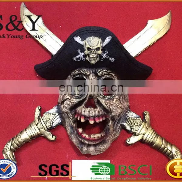 Halloween Costume Mask Captain Pirate Style Mask With PU Leather