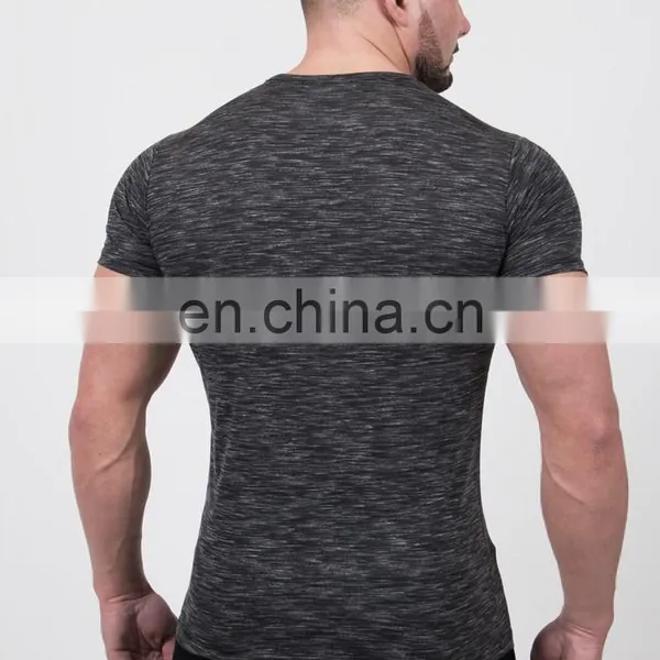Trade Assurance 2015 Yihao Mens Custom Gym FitnessMen's Bodybuilding Clothing,Scoop Neck Sport T-Shirt,Gym Fitness T Shirt photo-2