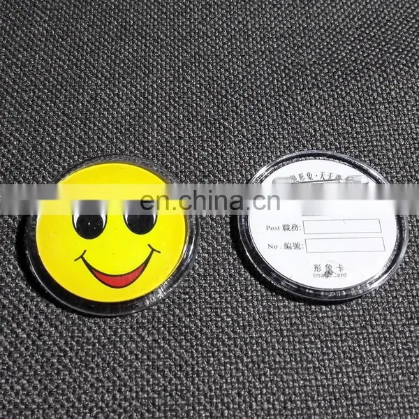 Logo Printing Insert Custom Acrylic Badge