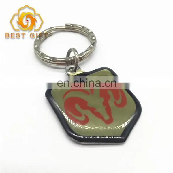 Souvenir Customized Epoxy Design Metal Keychain photo-4