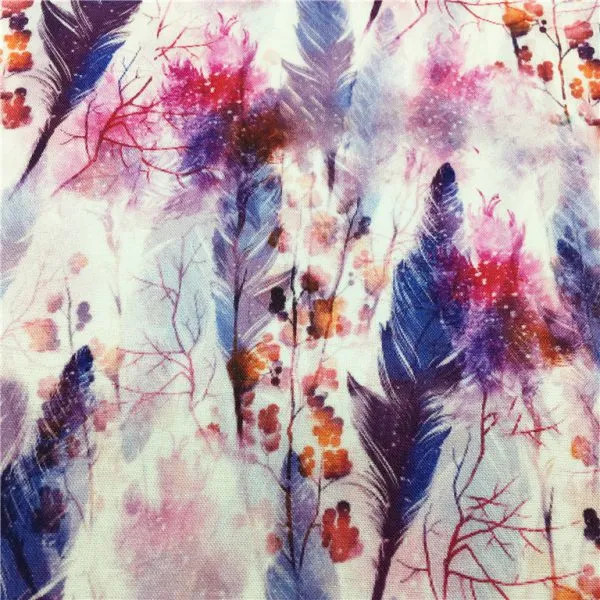 High Quality Chinese Factory Custom Digital Printing Viscose Fabric Flowers photo-2