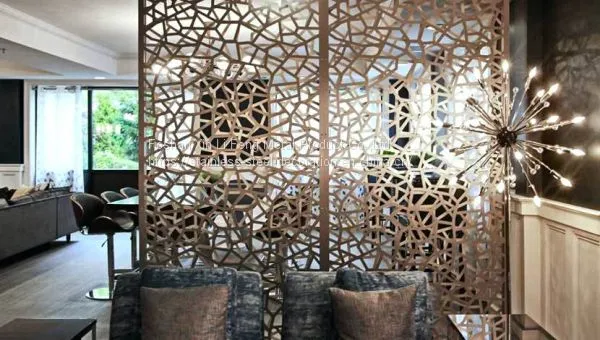 Living room partition screen design stainless steel partition