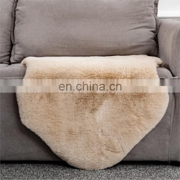 Big Large Customized Living Room Standard Mats Carpets White Faux Fur Sheepskin Area Rug photo-2