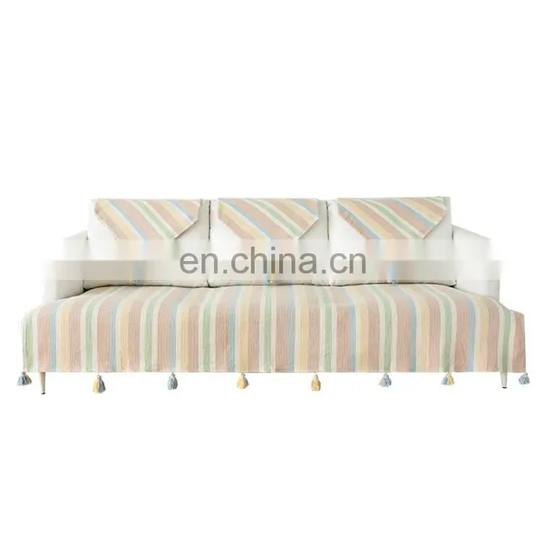 Wholesale Non Slip Cover Stripe Sofa Couch Protection Sofa Cover for Home Decor photo-7