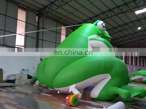 Commercial Use Advertising Inflatable Green Frog Mascot With Logo Printing for Business Display photo-3