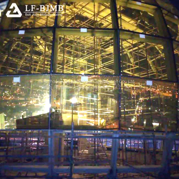 New Design Space Frame Skylight Glass Roof Price Dome Structure Roofing photo-3