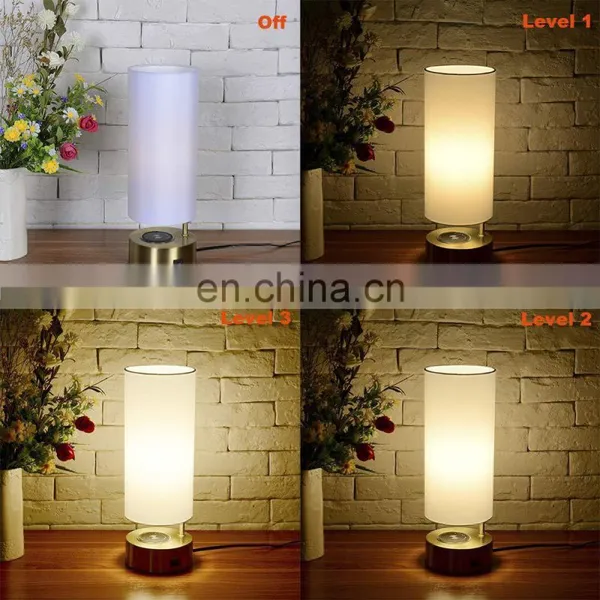 Post-modern Minimalist Dimming Hotel Desk Lamp Bedside Personality Bedroom Wireless Charging USB Charging Lamp photo-6
