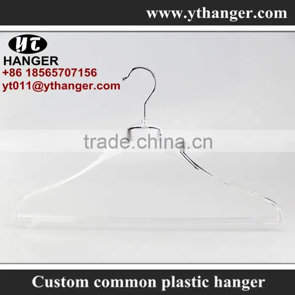 IMY-474 Transparent Plastic Bar Hanger for Lady Clothes Hangers photo-2