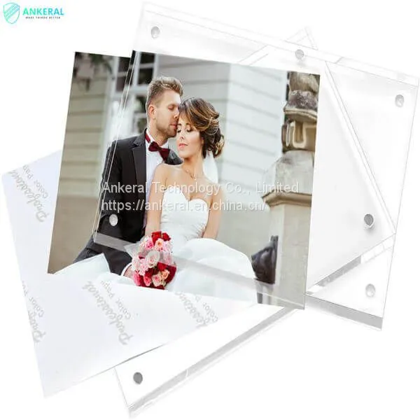 Clear Freestanding Double Sided Acrylic Photo Frame 2022 Google Trend Top 20 Best Sales photo-2