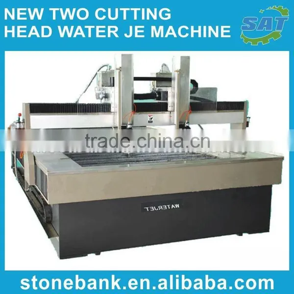 NEW TWO CUTTING HEAD WATER JET Machine