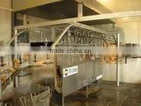 Poultry Fryinig Line Whole Chicken Frying Machine With Water-oil Mixed
