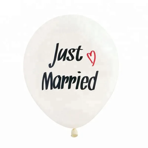 Will You Marry Me/Just Married/Mr and Mrs/I Love You/Helium Printed Heart Latex Globo Balloon Balloon for Wedding Decoration photo-4