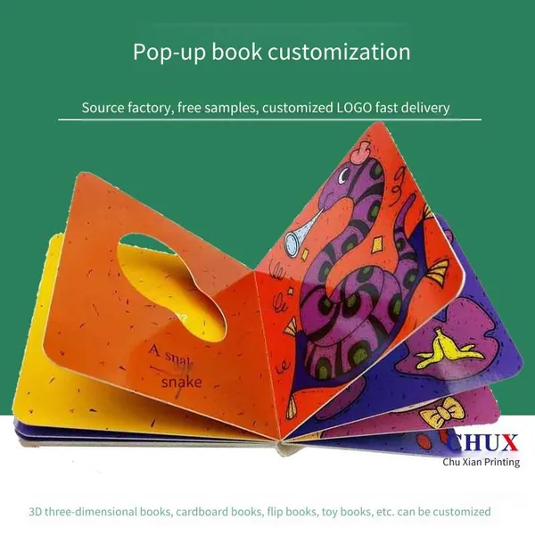 Customized Printing of Butterfly Mounted Pop - up Board Books, Picture Books and Irregular - Shaped Books, Manufacturer Factory