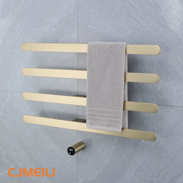 Bathroom Electric Heated Towel Rack, Towel Warmer for Bathroom, Wall Mounted Stainless Steel,4 Colours photo-2
