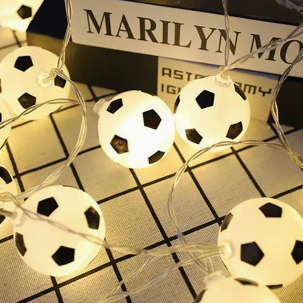 LED Football Light String, World Cup Creative Bar KTV Decoration Shaped Lights, Christmas Atmosphere Colored Lights photo-4