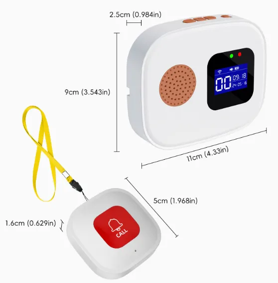 Botão de alarme WiFi Doodle/chamada SOS para idosos/Dispositivo de chamada WiFi para idosos (wechat: 13510231336)