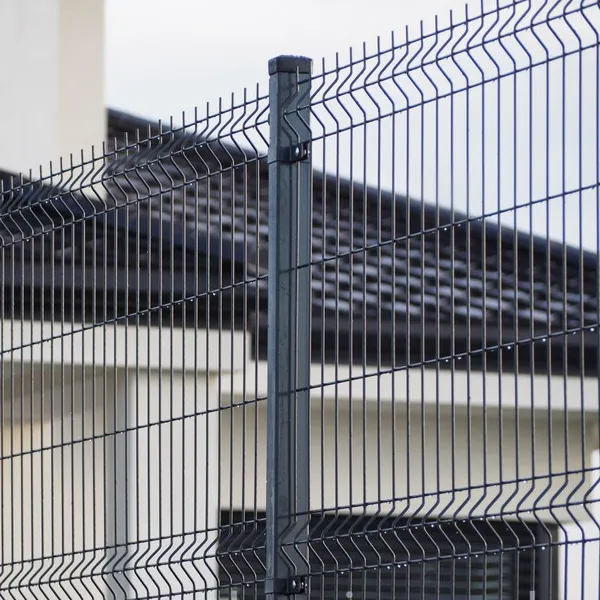 PVC Coated 3D V Bend Welded Wire Mesh Fence Panel for Residential Garden Boundary photo-4