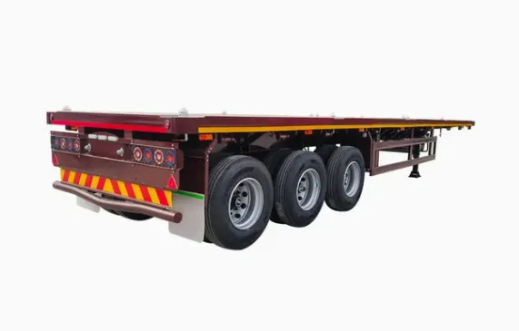 3 Axle 40ft Flatbed Semi Trailer Heavy Duty photo-4