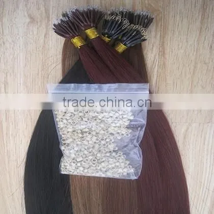 European 100% Remy Human Nano Ring Hair Extension Sample Welcomed photo-3