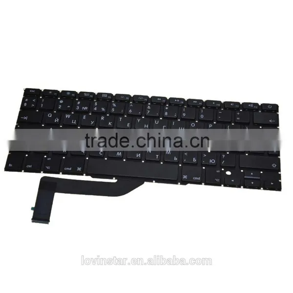 From China Computer New Russian Design Products Laptop Replacement Keyboard For Apple Macbook Pro 15" A1398 2012 photo-5
