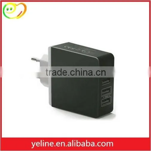 UK 4 Ports CE FCC ROHS Home Wall Charger for Samsung GALAXY S4/S5/S6 photo-5