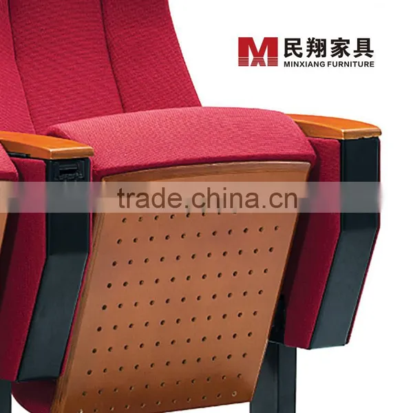 Cheap Church Seat Office Cover Fabric Folding Stacking Auditorium Home Theatre Seating Meeting Hall Chair photo-2