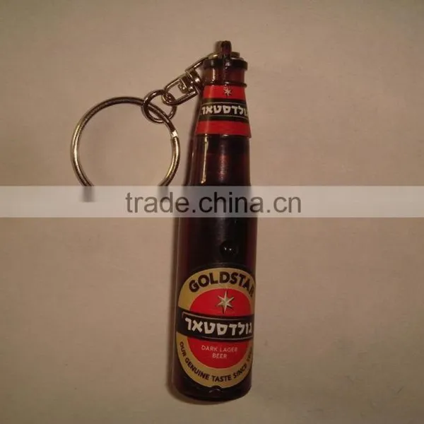 All Shapes Plastic Led Customed Design Logo and Projector Your Own Logo KeychainTorch Led Light Keyring to Your Friend photo-3