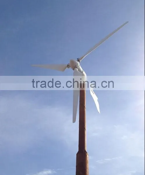 New Energy Green Non Polluting Small Horizontal Axis 5KW Wind Power Generator photo-2