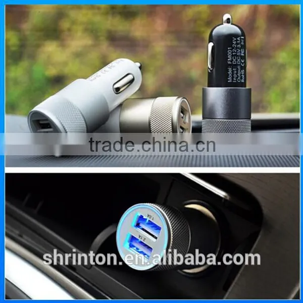 2 Ports High Quality 5V 2.4A/1A Usb for Mobile Phone Car Charger Adapter photo-3