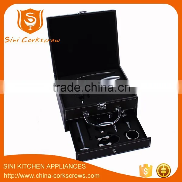 Wine Sets Wine Accessory With Leather Box Collection Wine Box photo-2
