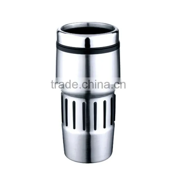 Stainless Steel Double Wall 16oz Travel Tumblers Car Mugs Without Handle photo-2