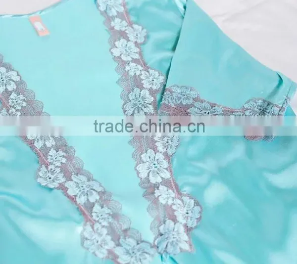 Noya Customized ZM 3050 Embroidery Lace Pajamas Set photo-6