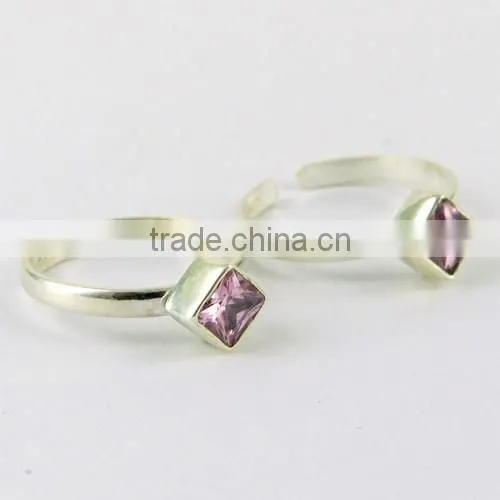 Stunning !! Pink CZ 925 Sterling Silver Jewelry, Fashion Silver Jewelry, Gemstone Silver Jewelry photo-2