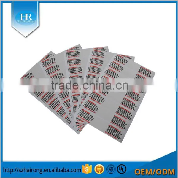 Custom Strong Glue Adhesive Packing Label Sticker 98*48mm photo-6