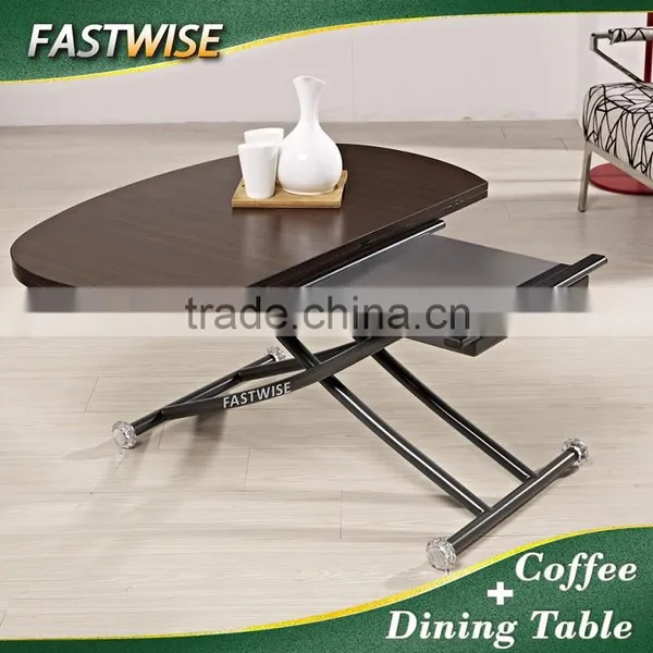 2 in 1 Extendable and Ajustable Dining Table for Dining Room Furniture photo-5