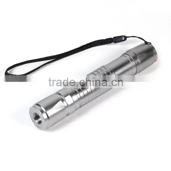 50mw Purple Laser Pointer Silver Housing With Rechargeable Battery and Charger
