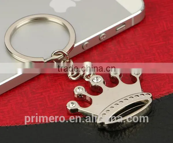 Rhinestone Princess Queen Crown Keychains Key Ring Creative Metal Key Holder Jewelry photo-4