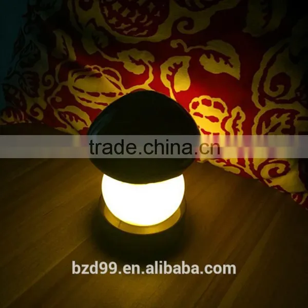 2016 New Original Design Push Control Battery Operated Mushroom Cartoon LED Bedside Table Lamp photo-2