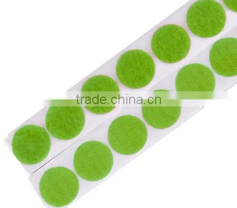 Good Adhesion Hook and Loop Circle Magic Tape With Gule photo-5