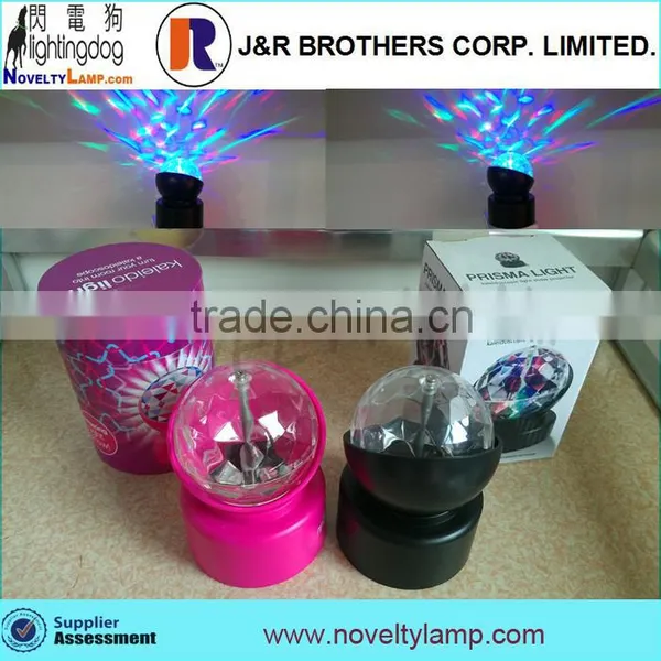 3 Inch Flashing Colorful Rotating Kaleidoscope Lamp Party Light photo-2