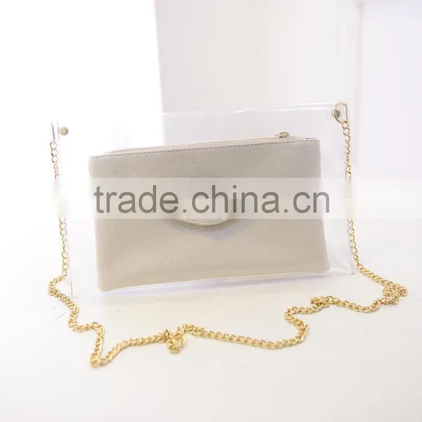 Fancy Newest Clear Pvc Mini Messenger Bag photo-2