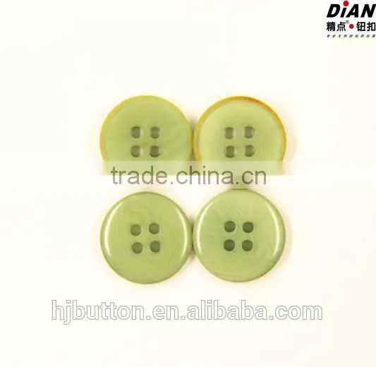 2016 DIAN Garment Button Type Corozo Button Fire-polishing Green Color photo-3