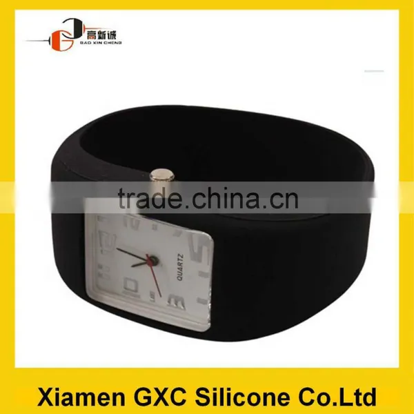 Waterproof Quartz Silicone Wrist Watch Black