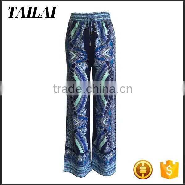 Clothes Supplier High Quality Cheap Ladies African Print Pants
