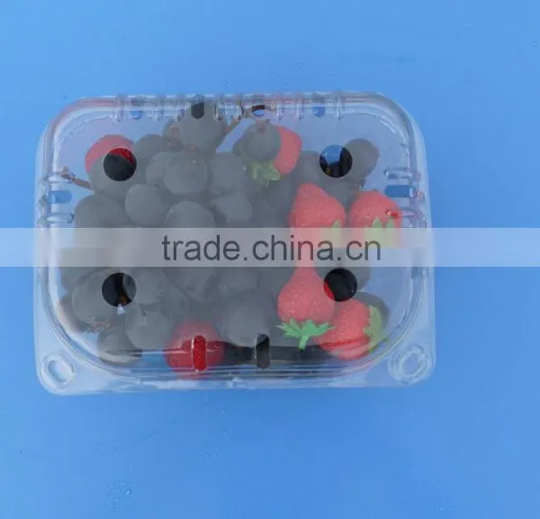 High Quality Disposable Clamshell Blister Plastic Packaging Container Punnet 1500 Gram photo-2